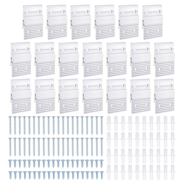 sourcing map French Cleat Picture Hanger 2 Inch, 20 Pairs