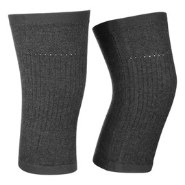 Healifty Rodillera de Lana Cachemira Caliente Rodillera Térmica Manga de La Antideslizante de para Mujer Hombre (Gris Oscuro)                         