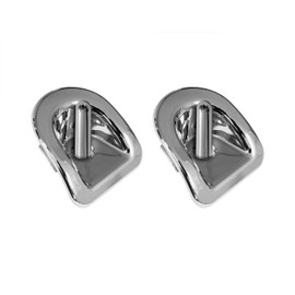Blue Oval Industries Chrome Door Lock Bezels and Pins Made for Mustang 2005-2014