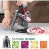 Dachenus Cheese Grater Rotary Cheese Grater,Versatile Cheese Shredder,Blades for Shredding,