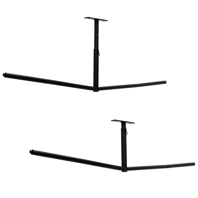 MyGift Set of 2 Garage Ceiling Mounted Industrial Metal SUP