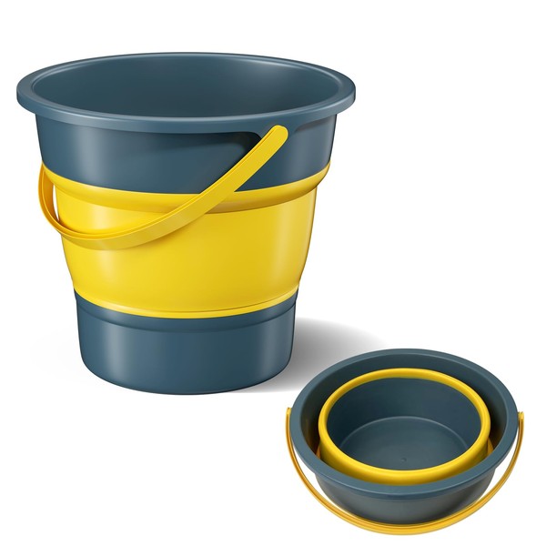 Ghazpmuk Collapsible Plastic Bucket, Folding Bucket, Sand Bucket, Foldable Bucket,