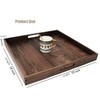 MAGIGO 19 x 19 Inches Large Square Black Walnut Wood