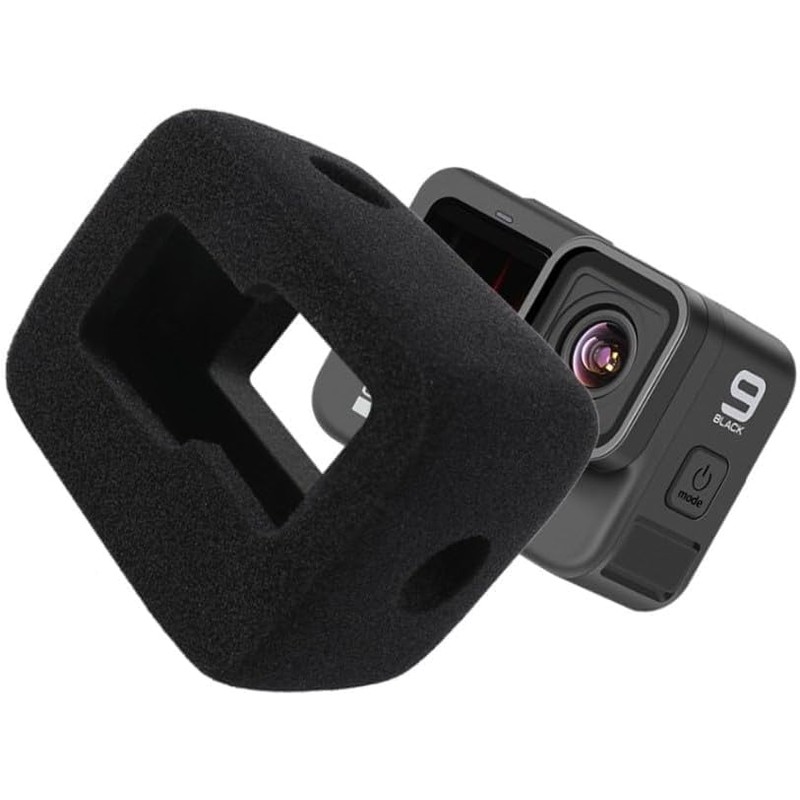 Wind Protection Windproof for Action Camera, Noise Cancelling Sponge Protection,