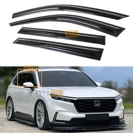 Fits for 2023-2025 Honda CR-V CRV JDM Wavy Mugen Style Window Visors Rain Guards Deflectors