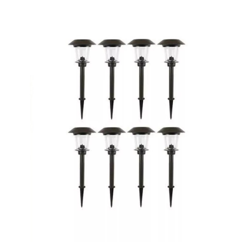 SmartYard Solar LED Large Outdoor Pathway Lights / 8 Pack