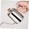 CIYODO Gooseneck Coffee Kettle with Wooden Handle Stainless Steel Drip