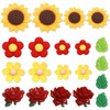 20 Pcs Flower Cute Fridge Magnets, Rose Sunflower Daisy Refrigerator