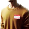 'Hello My Name is' Stickers/Name Label Tags - Purple &