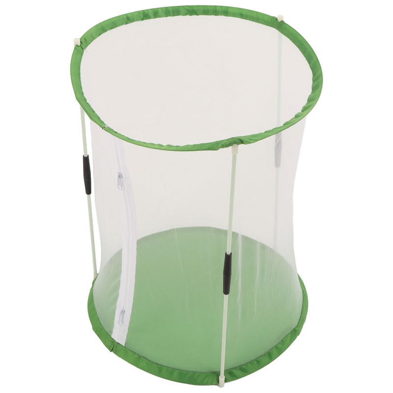 Cylindrical Butterfly and Insect Observation Cage Transparent Mesh Habitat Cage