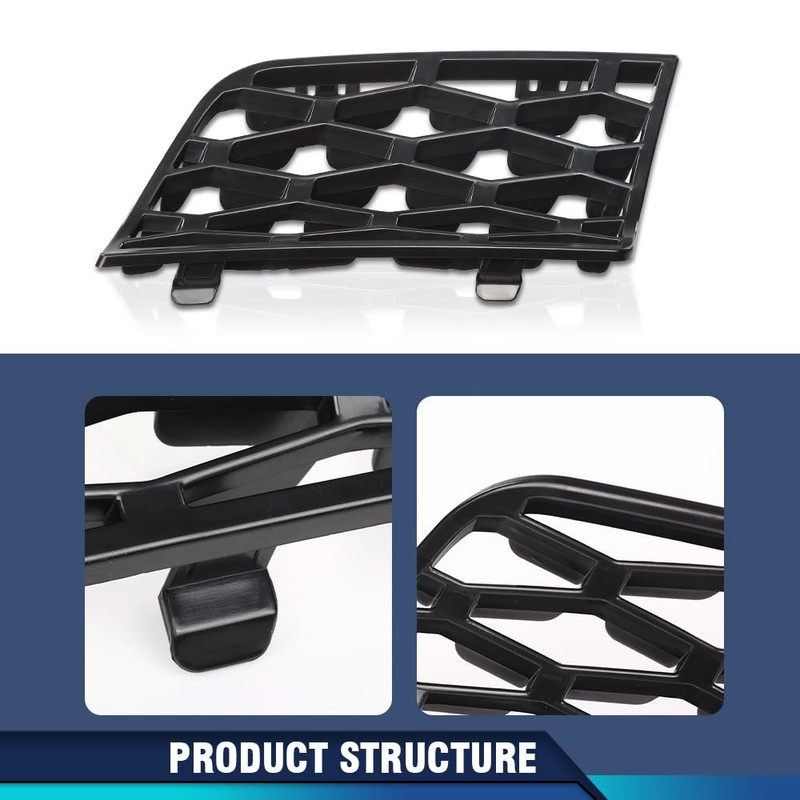 PIT66 Front Bumper Air Inlet Grill Cover Passenger Right Side