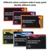 LotFancy RFID Blocking Sleeves, Set with Color Coding (19 Pack,