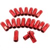 Red 20PCS M14X1.5 60MM Extended Forged Aluminum Wheel Rim Tuner
