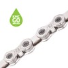 KMC X12 Waxed 12 Speed Chain, Silver, 126 Link