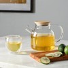 CnGlass Glass Teapot Stovetop Safe,40.6oz Clear Tea pot with Removable