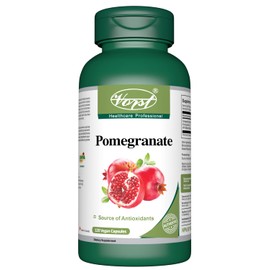 Vorst VORST Pomegranate Extract 3000mg Raw Equivalent 120 Vegan Capsules | Source of Antioxidants & Ellagic Acid | Nitric Oxide Supplement | Powder Pills | 1 Bottle