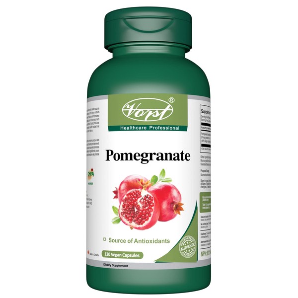 Vorst VORST Pomegranate Extract 3000mg Raw Equivalent 120 Vegan Capsules