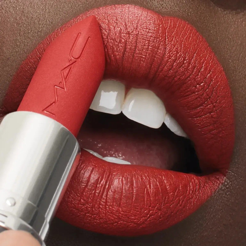 Labial Mini MAC MACximal Silky Matte Chili Mate Sedoso 1.8g