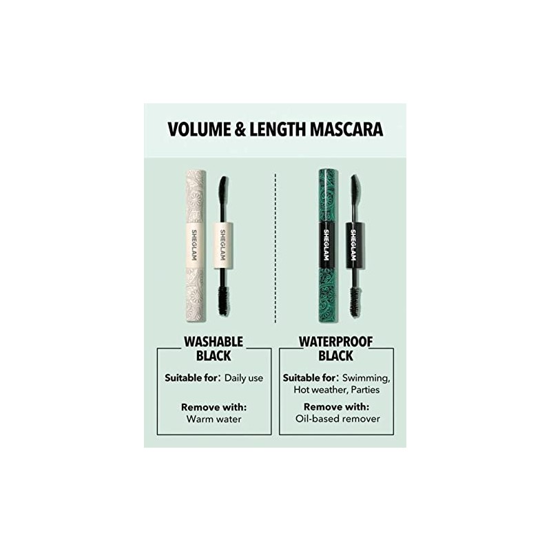 Sheglam Máscara de Pestañas (Volumen y Longitud)