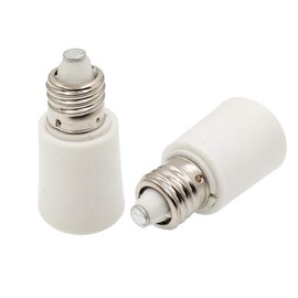 10pcs E-Simpo E11 to E11 Mini Candelabra Light Socket Base e11 led lamp Holder Adapter Extender Converter Extension(10pcs E11 to E11 Extender)