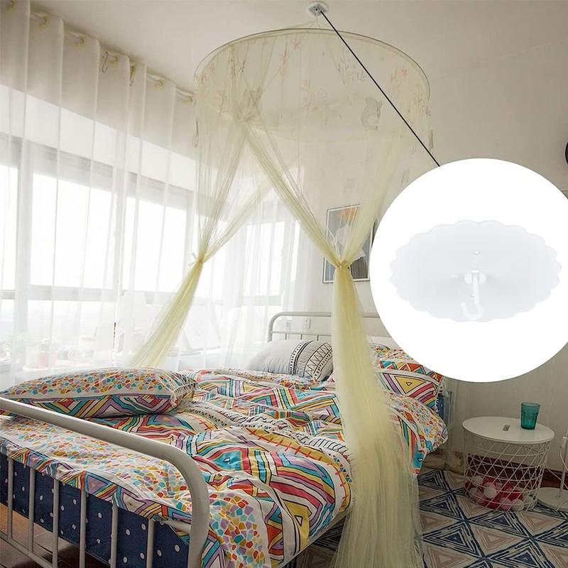 GORGECRAFT 2 Sets Mosquito Net Ceiling Hook Canopy Hooks Dome