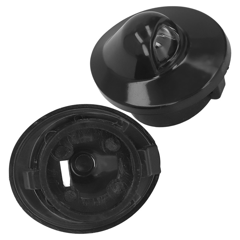 2PCS License Plate Light Lenses Plastic Cover F37Z 13550 AA