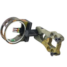 FUNTRESS Archery Acccessories Combo Set Archery 5 Pin Bow Sight with Level and Light Arrow Rest Stabilizer Sling Peep for Compound Bow and Recurve Bow (Camo)