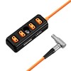 Power Cable Splitter 2 Pin Lemo Plug to 4 Ports