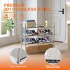 TAO ONE 4-Tier Stainless Steel Shoe Rack, Heavy Duty Metal