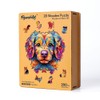 Figured'Art Wooden Puzzle for Adults and Children, 200 Pieces, Animals,