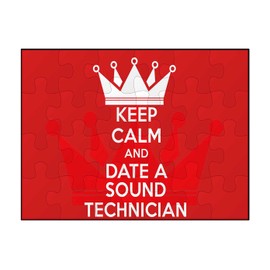Makoroni - Keep Calm and Date A Sound Technician - Jigsaw Puzzle 30 pcs, DesO52