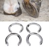 4pcs Horseshoes Aluminum Alloy Light Weight Reliable Practical Horse Riding