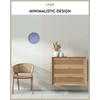LUUK LIFESTYLE Minimalist wall clock with silent movement, no ticking,