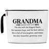 Grandma Makeup Bag, Grandma Gifts Grandma Bag, Mimi Bag Gifts For Mimi, Birthday Gifts for Grandma Nana, First Time Grandma Gifts, Cosmetic Bag Zipper Travel Organizer Toiletry Pouch -053