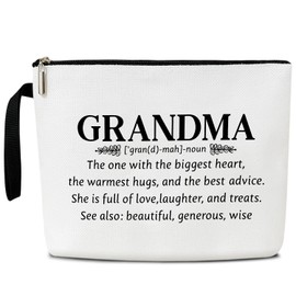 Grandma Makeup Bag, Grandma Gifts Grandma Bag, Mimi Bag Gifts For Mimi, Birthday Gifts for Grandma Nana, First Time Grandma Gifts, Cosmetic Bag Zipper Travel Organizer Toiletry Pouch -053