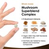Mushroom Complex - Lions Mane + Cordyceps Chaga Reishi Shiitak,Maitake