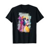 Beautiful Boxer Dog Portrait Abstract Artwork Pet Gift T-Shirt