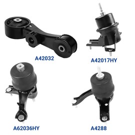 Set of 4 Engine Motor Mount and Transmission Mount Kit Compatible with Toyota Sienna (V6 3.5L AWD AUTO) 2015-2017, OE: A42032, A42017HY, A62036HY, A4288