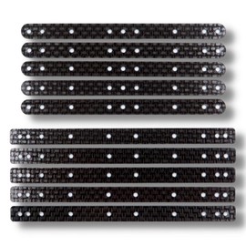 TAGATORON Carbon 5 Straight Plates + 5 Straight Plates for 13 / 19 mm Roller 1.5mm Thickness