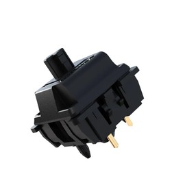 Oil King Pre-lubed 5-pin Switches Set for Mechanical Keyboard & Switch Key Chain/Tester with Free Key Caps/Switches Puller Included (Black, 70 PCs)