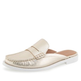 Aerosoles Women's Salome Mule, Gold Metallic Pebbled Leather, 9.5