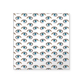 CafePress Evil Eye Square Sticker 3 X 3 Square Bumper Sticker Car Decal