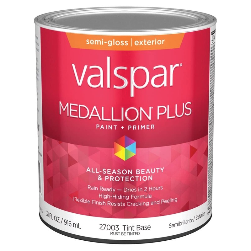 Valspar 27003 Tint Base Medallion Plus Exterior Paint & Primer,