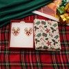 CLASSYZINT Christmas Dangle Earrings for Women Shiny Gold Plated Reindeer