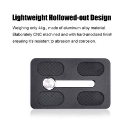 60mm QR Quick Release Plate w 1/4"-20 & 3/8"-16 Screws