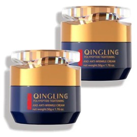 JINMAO Qingling Face Cream, Qingling Wrinkle Removal Cream, Quinglin Polypeptide Tightening and Anti-Wrinkle Moisturizer, Face & Neck & Eye Lotion 3-In-1 (2)