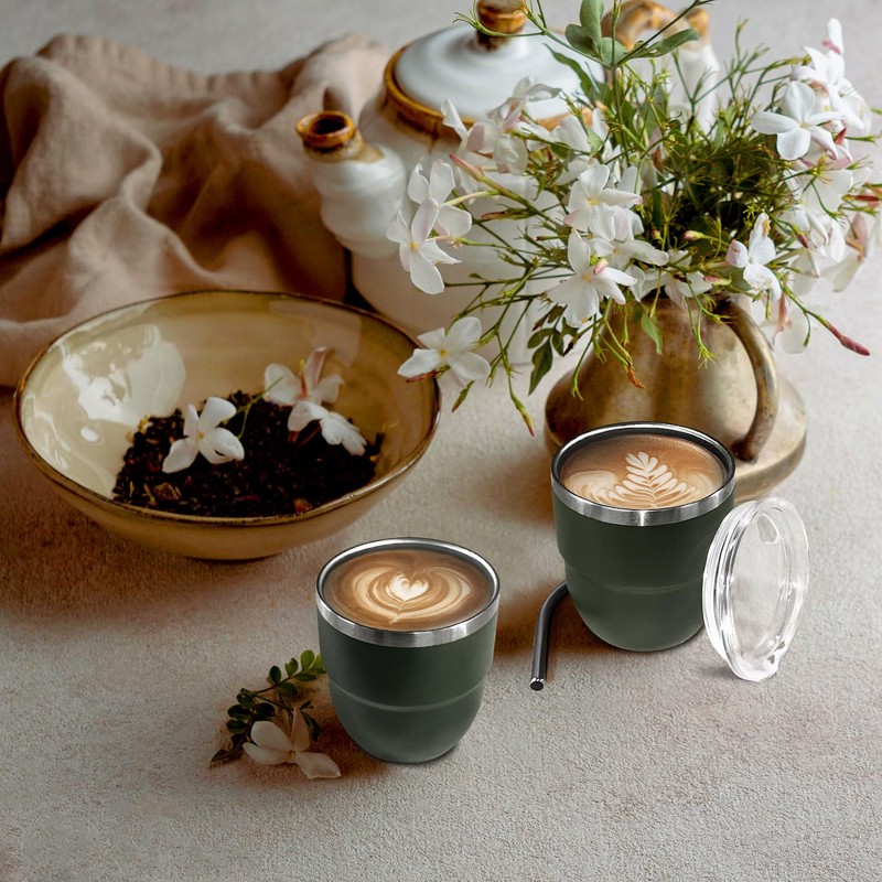 4oz Stackable Cup, Vacuum Insulated Espresso Cup Set of 2,