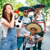 3 Trompeta Triple Tricolor Mundial Independencia Corneta