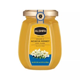 ALSHIFA IMPORTED: ACACIA HONEY Raw Pure & Unpasteurized Grade A 8.8oz 250g - By The Jar