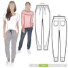Style Arc Sewing Pattern - Joni Knit Track Pant (Sizes
